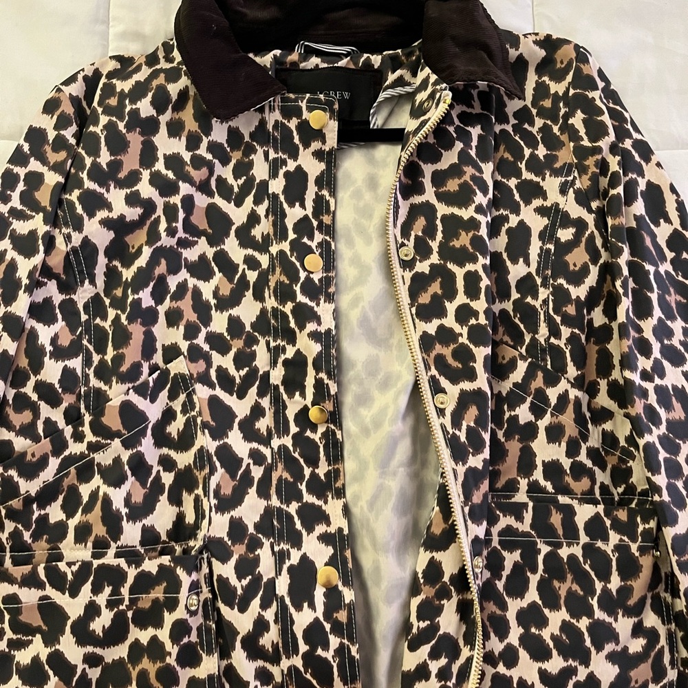Leopard J Crew Field Jacket